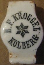 Kołobrzeg H. F. Kroggel porcelanka 2-06