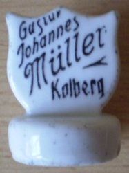 Kołobrzeg Gustav Johannes Müller porcelanka 01