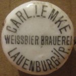 Lbork Carl Lemke Weissbier Brauerei porcelanka 01