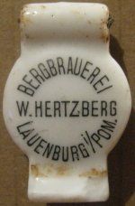 Lębork Bergbrauerei W. Hertzberg porcelanka 01