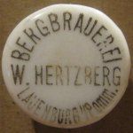 Lębork Bergbrauerei W. Hertzberg porcelanka 03