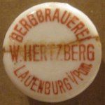 Lębork Bergbrauerei W. Hertzberg porcelanka 04