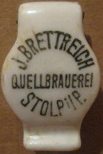 Słupsk Quellbrauerei Brettreich porcelanka 3-04