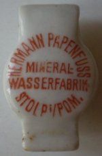 Słupsk Hermann Papenfuss Mineralwassefabrik porcelanka 01