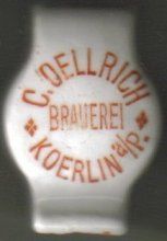 Karlino Carl Oellrich Brauerei porcelanka 03
