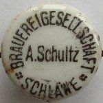 Sławno Brauereigesellschaft A. Schultz porcelanka 2-01
