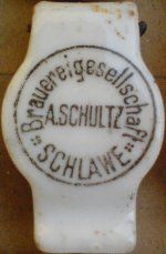 Sławno Brauereigesellschaft A. Schultz porcelanka 3-03